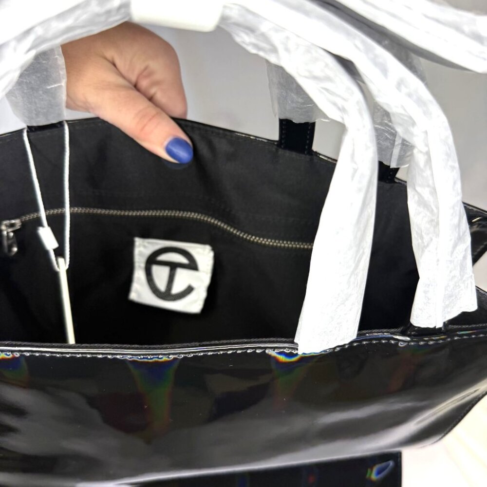 Telfar, Black Rainbow Medium Shopping Bag, NWT - Picture 4 of 13